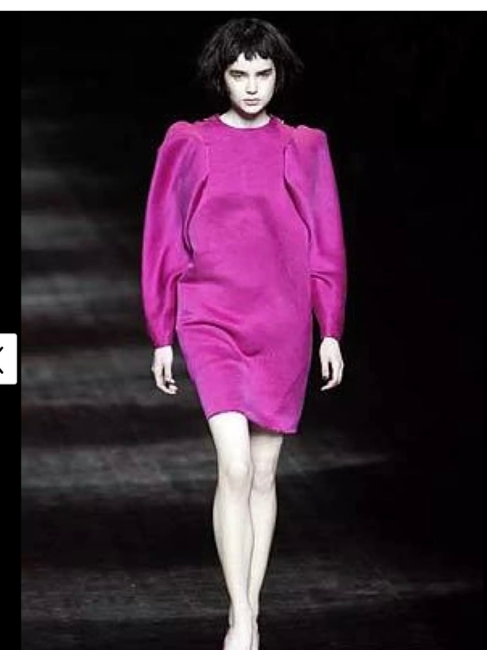 This dress from the Lanvin Fall. Purple color, size XS-S